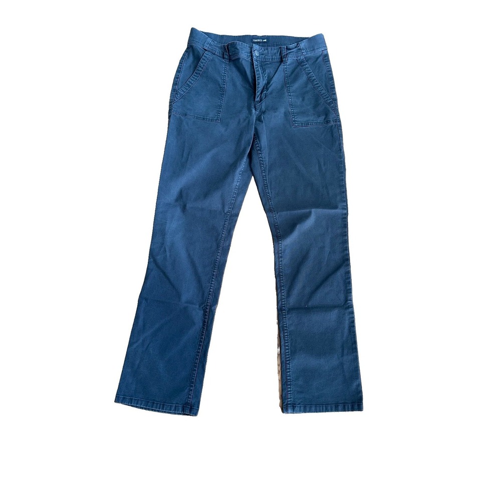 Toad&Co Earthworks Stretch Canvas Pants Women's 12 Gray Organic Cotton Tencel